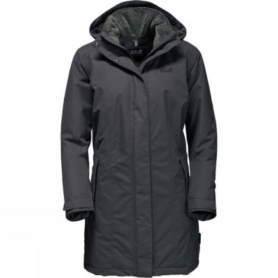 Abrigos Jack Wolfskin Madison Avenue Mujer - Negras - Chile VRG396204